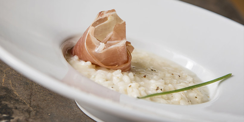 Risotto vialone nano, moscato di scanzo docg,