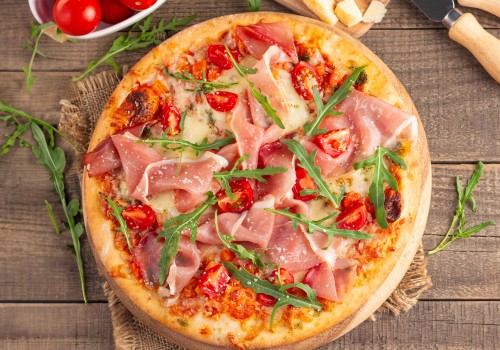 Pizza con Rosso Imperiale e Prosciutto Crudo di Parma Dop